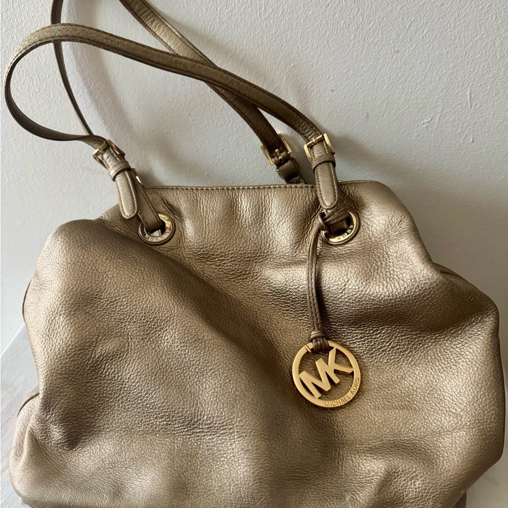 Michael Kors Metallic Gold Shoulder Bag